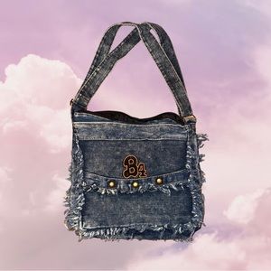 Y2K vintage denim shoulder bag